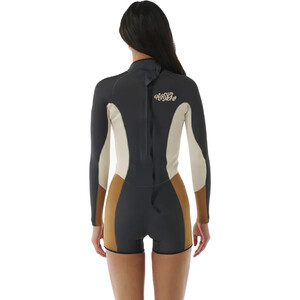 2024 Rip Curl Mujer Dawn Patrol 2mm Manga Larga Back Zip Neopreno De Primavera 133WSP - Light Brown